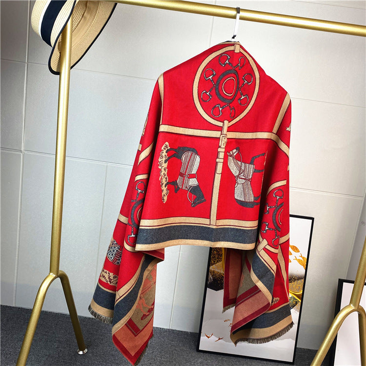 ScarfMira™ – Écharpe femme imitation cachemire à jacquard