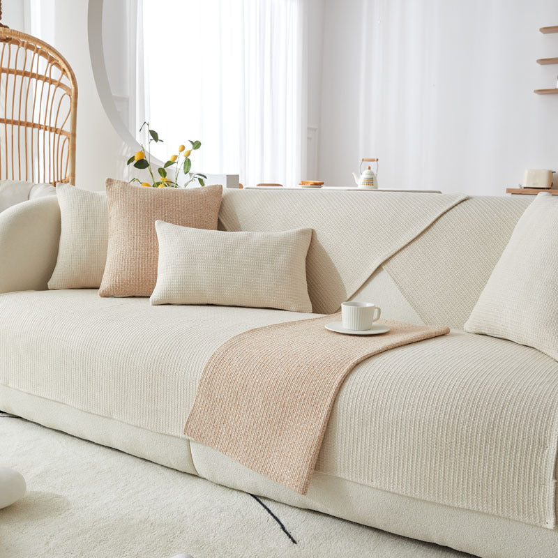 SofaGuard™ – Housse de canapé antidérapante en coton et lin