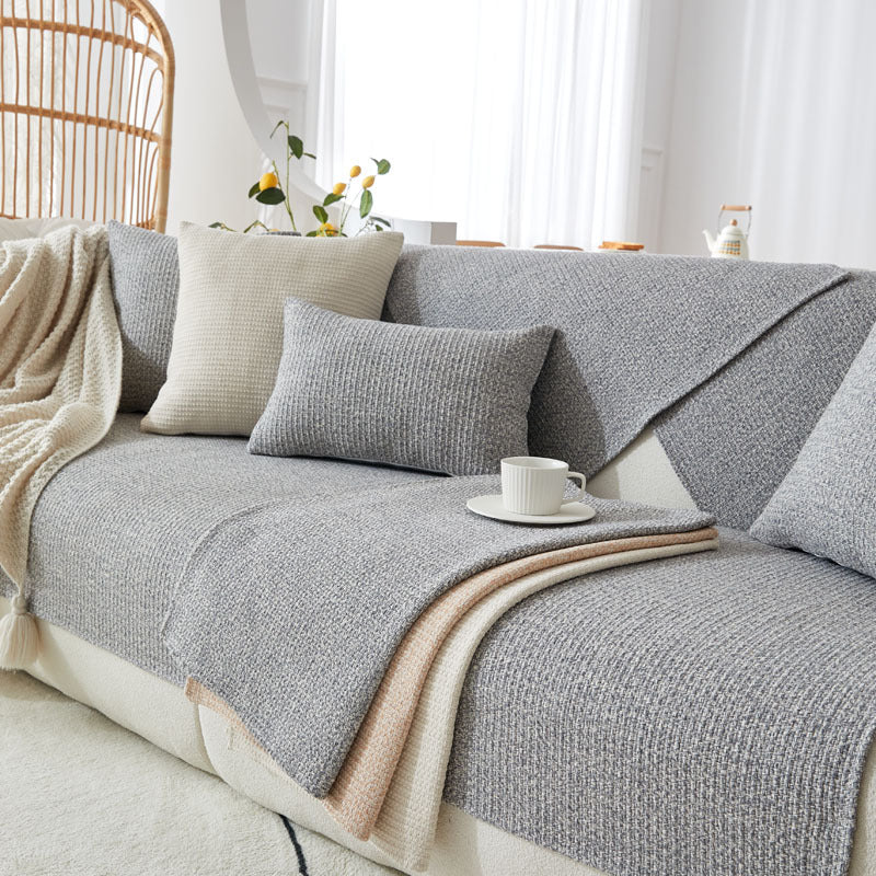 SofaGuard™ – Housse de canapé antidérapante en coton et lin