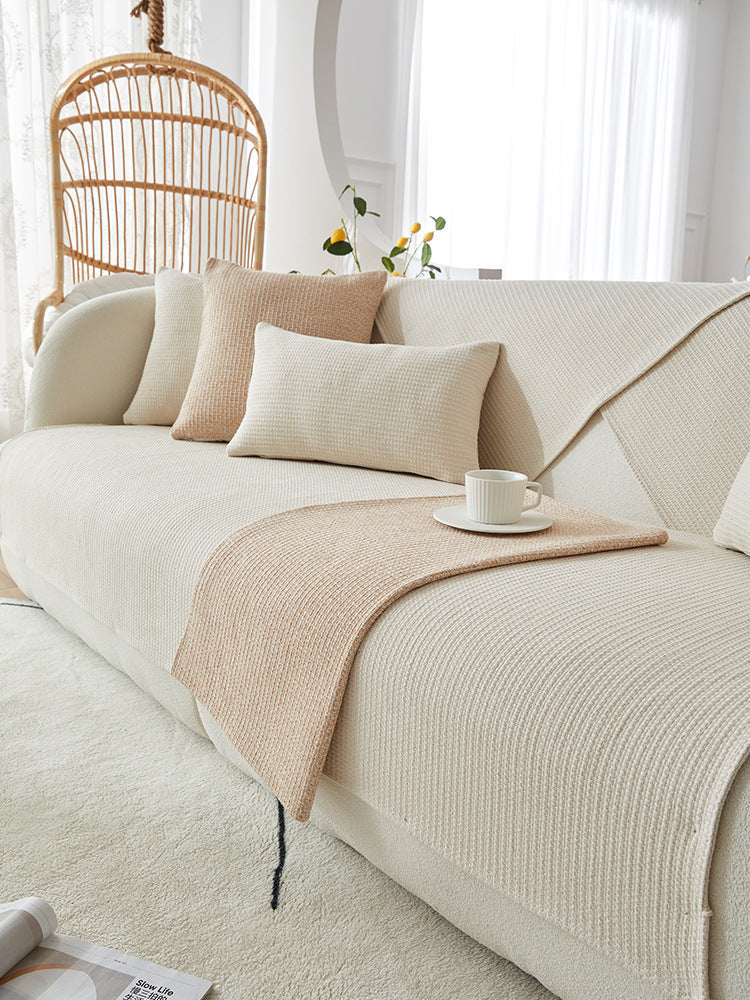 SofaGuard™ – Housse de canapé antidérapante en coton et lin