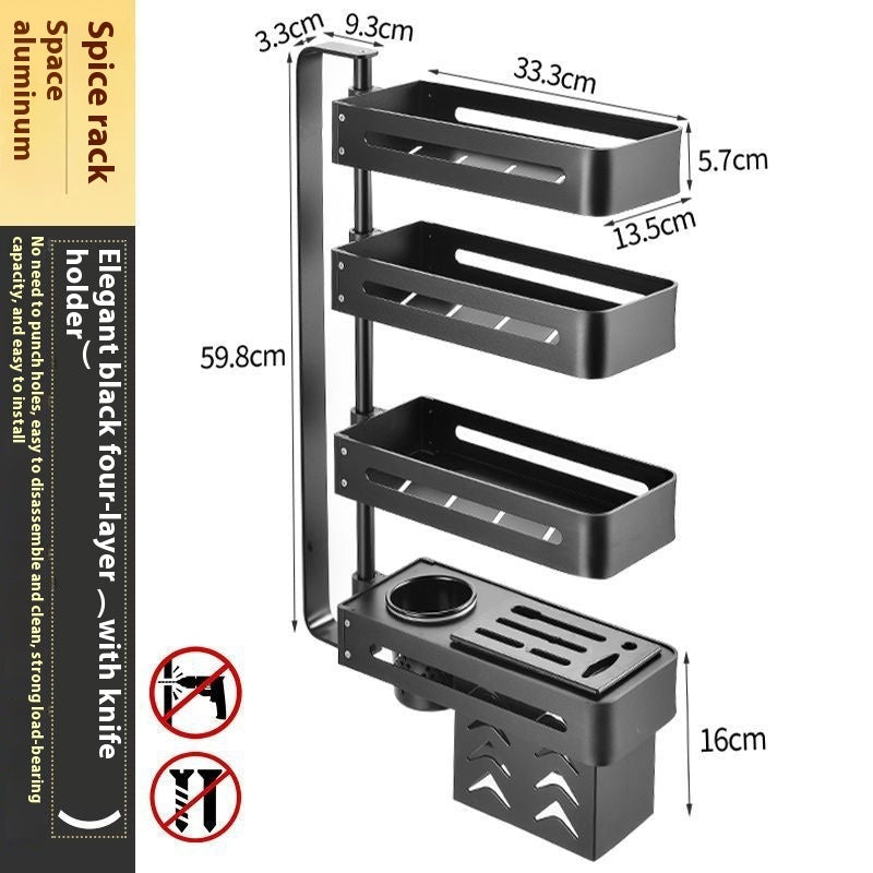 NordRack™ – Étagère de cuisine multifonction sans perçage