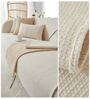 SofaGuard™ – Housse de canapé antidérapante en coton et lin