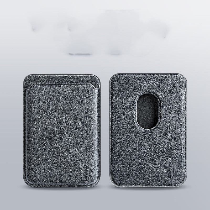 Velaré™ – Porte-cartes magnétique iPhone en suédine