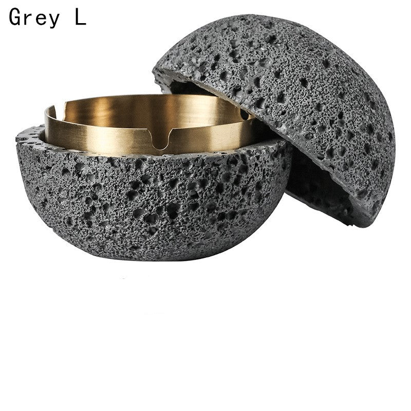 NordicAsh™ – Cendrier en béton et acier inoxydable