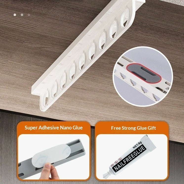 SlidePro™ – Porte-pantalons coulissant sans perçage