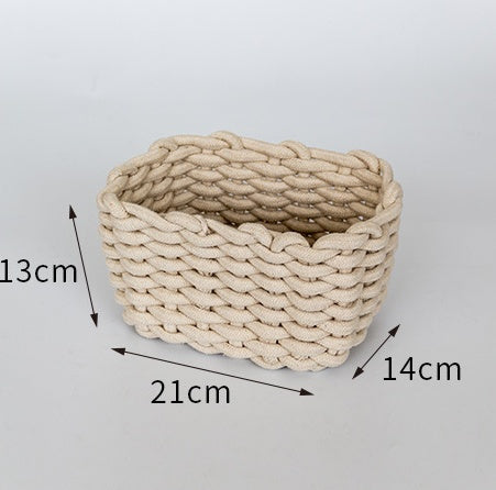 Nordra™ – Panier de rangement en corde de coton tressée