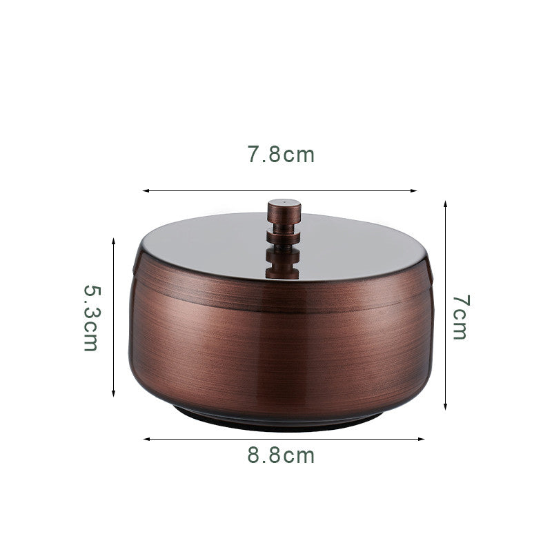 LuxAsh™ – Cendrier en acier inoxydable épaissi avec couvercle