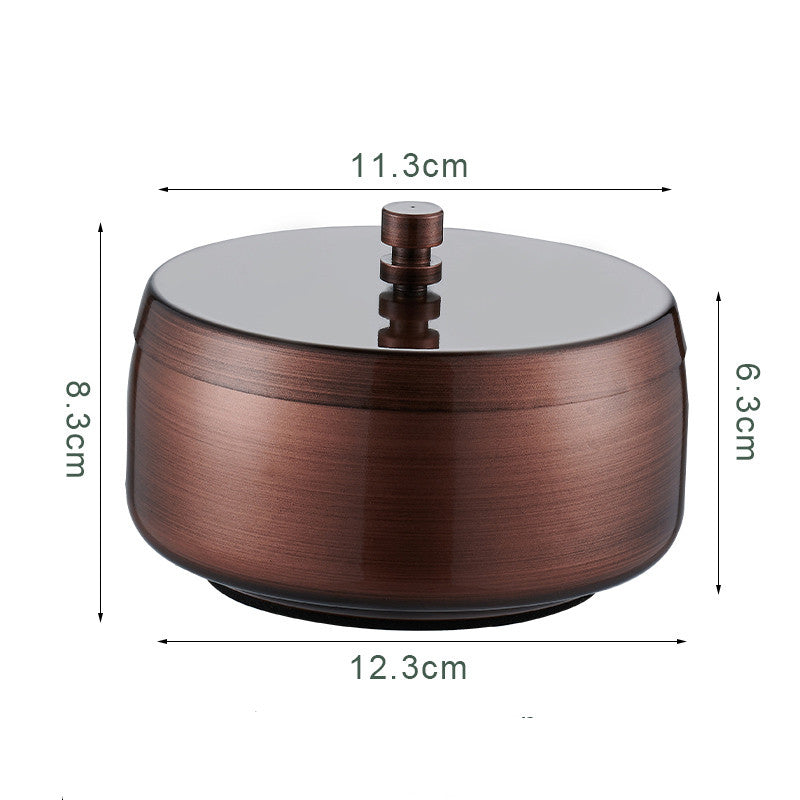 LuxAsh™ – Cendrier en acier inoxydable épaissi avec couvercle