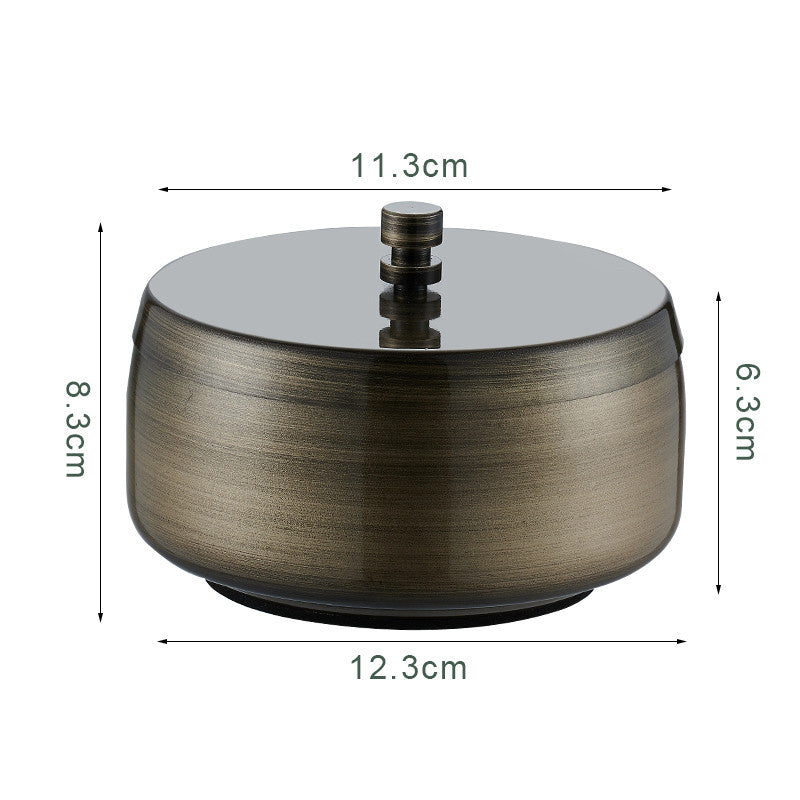 LuxAsh™ – Cendrier en acier inoxydable épaissi avec couvercle