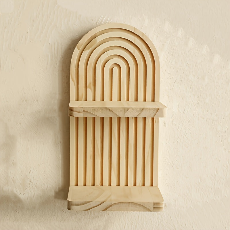 Linea™ – Lot de 2 étagères murales doubles en bois