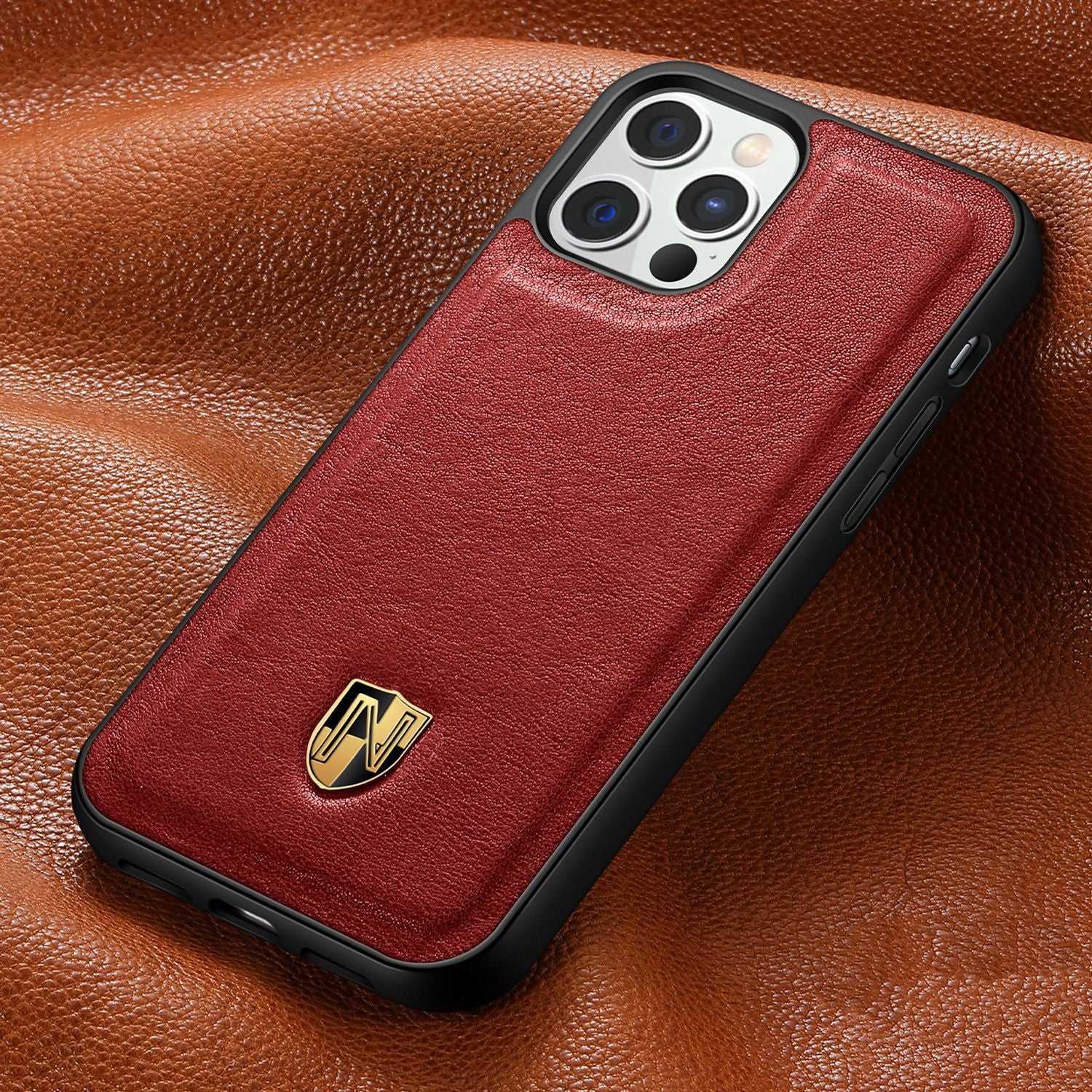 Nobile™ – Coque iPhone en cuir véritable haut de gamme