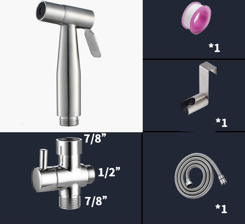 AquaLux™ – Bidet de toilette à main en acier inoxydable