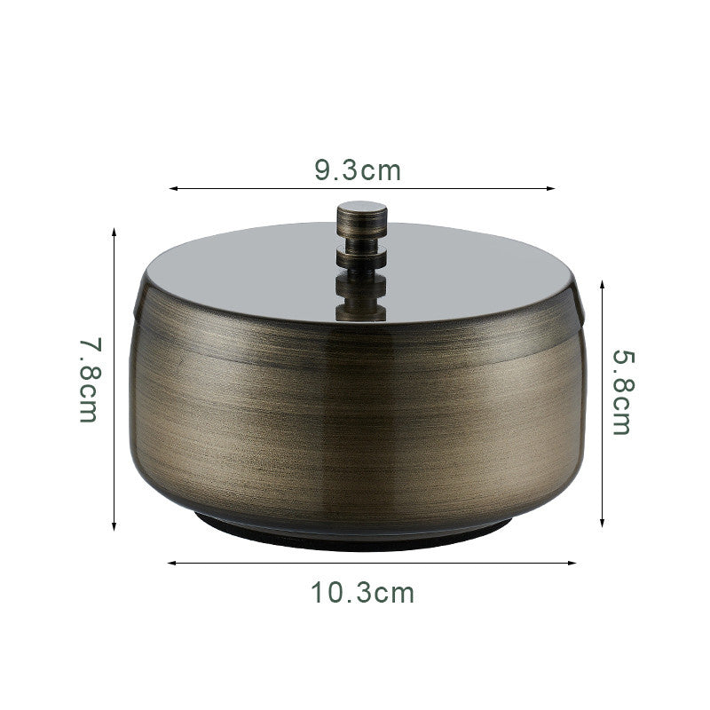 LuxAsh™ – Cendrier en acier inoxydable épaissi avec couvercle