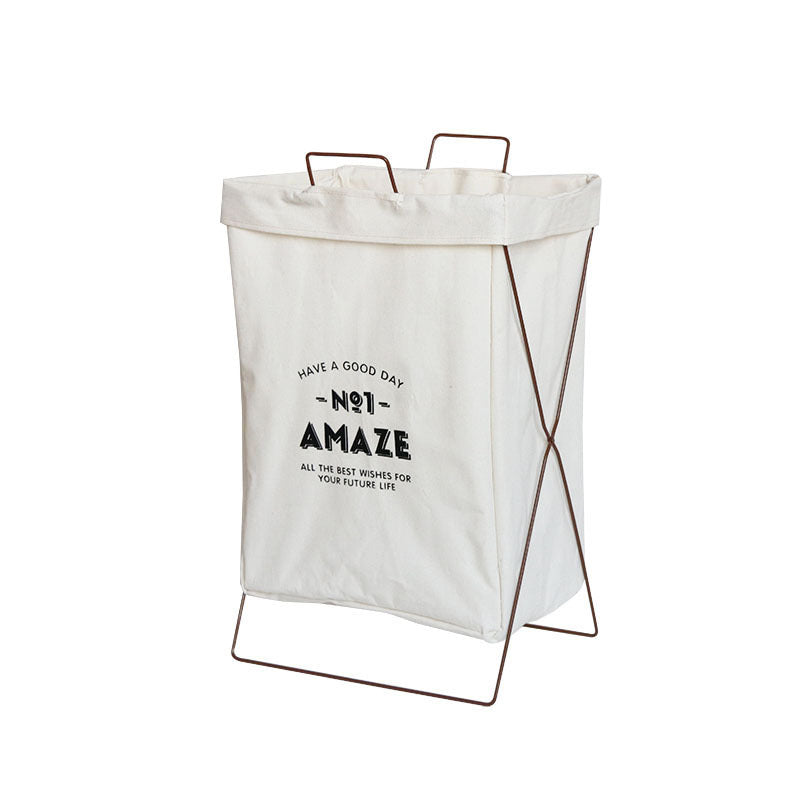 Kanso™ – Panier à linge pliable en coton & lin, style japonais