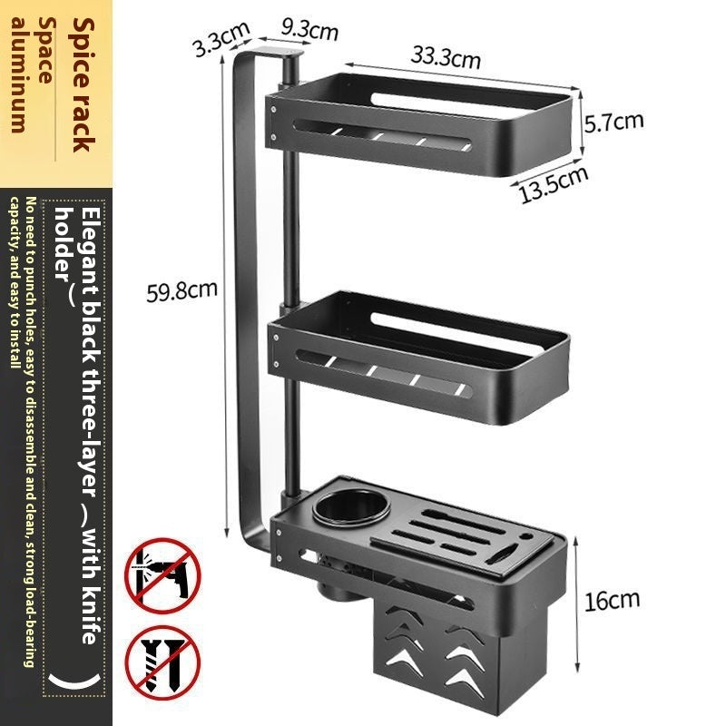 NordRack™ – Étagère de cuisine multifonction sans perçage