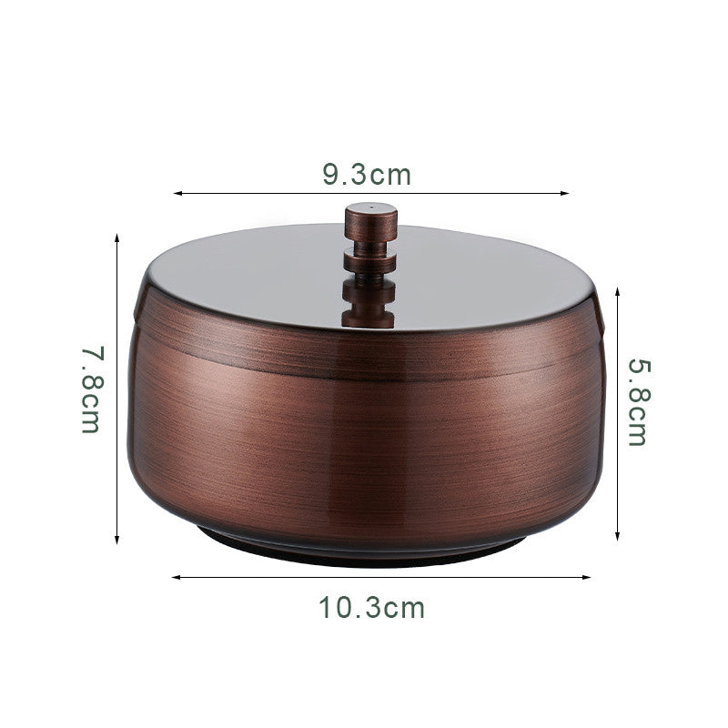 LuxAsh™ – Cendrier en acier inoxydable épaissi avec couvercle