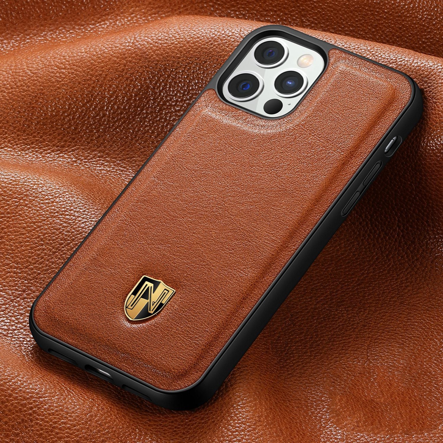 Nobile™ – Coque iPhone en cuir véritable haut de gamme